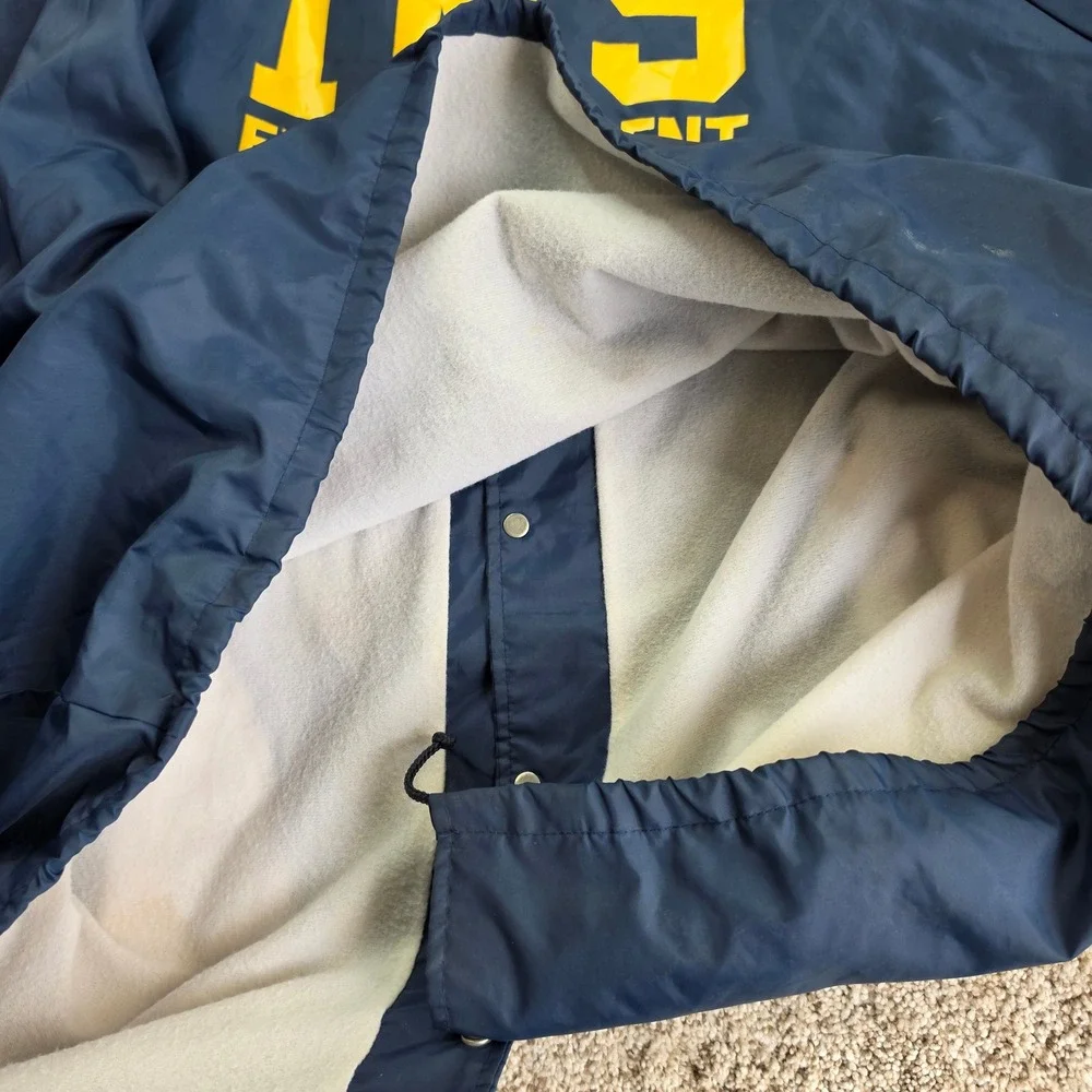 VINTAGE INS Federal Agent Immigration Coach Jacket Mens 2XL Blue Hartwell Sports